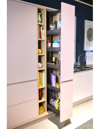 300mm Kessebohmer Kitchen Larder 1800-2200mm Pure Anthracite Dispensa KAPLF300FEA