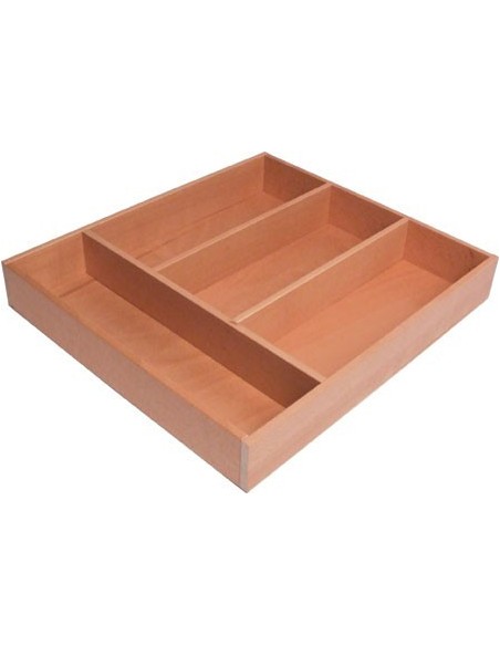 Solid Beech Cutlery Tray Kitchen Drawer Insert 360 Wide x 400mm Depth 55732325
