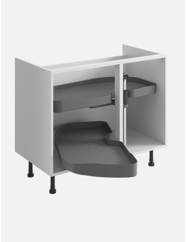 Ninka Trigon Kitchen Corner Carousel LH 1000mm Storage Anthracite TL.50.01.G