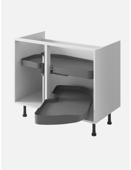 Ninka Trigon Kitchen Corner Carousel RH 1000mm Storage Anthracite TR.50.01.G