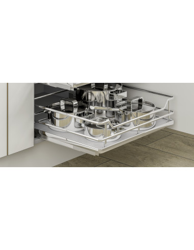 400mm Internal Kitchen Drawer Soft Closing Innostor Single Pull Out IP2IP400 or IP2IP400X3