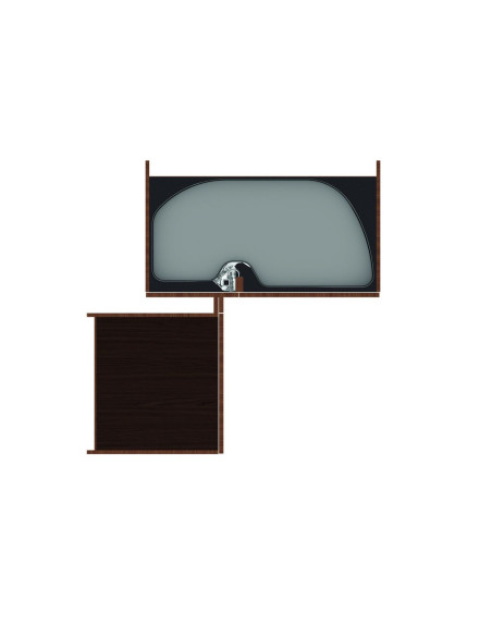 Ninka Trigon Corner Carousel RH 600mm Kitchen Storage Anthracite TR.60.01.G