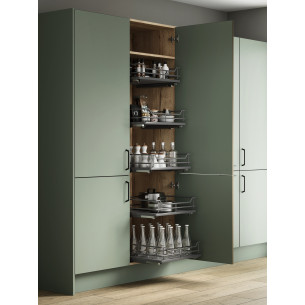 400mm Tall Internal Drawers X5 Kitchen Storage Kit Mat Anthracite IP4IP400KIT