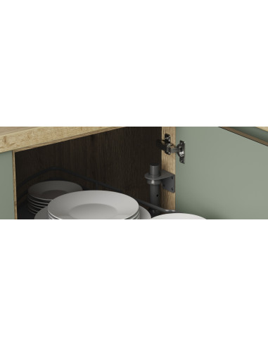 900mm 1/2 Corner Carousel Kitchen Storage Independent Shelves IP4CC290