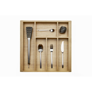 500mm Oak Cutlery Tray Insert Kitchen Storage 423mm Depth European 562-0233