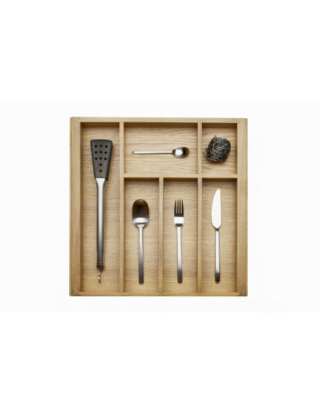 500mm Oak Cutlery Tray Insert Kitchen Storage 423mm Depth European 562-0233