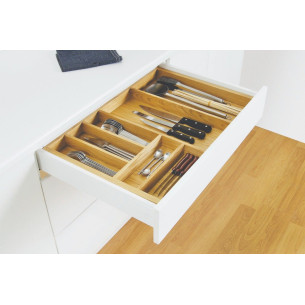 800mm Oak Cutlery Tray Insert Kitchen Storage 423mm Depth European 562-0235 2
