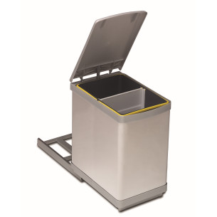 Gollinucci Auto Opening Waste Lid Bin Kitchen 300mm 20L Stainless steel 286SS Customer image 2