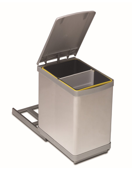 Gollinucci Auto Opening Waste Lid Bin Kitchen 300mm 20L Stainless steel 286SS