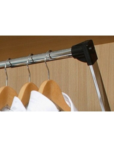 Extendable Wardrobe Hanging Rail 760-1080mm Pull Down Clothes 12Kg WWPDHR2
