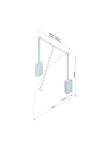 Extendable Wardrobe Hanging Rail 760-1080mm Pull Down Clothes 12Kg WWPDHR2
