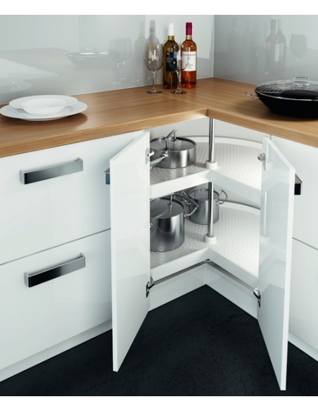 3/4 Kitchen Corner Carousel Ninka 800x800mm L Shape 54141711 White