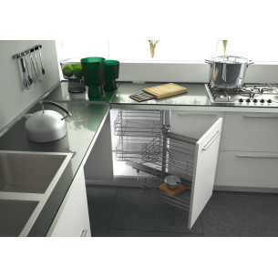 Swing corner for kitchen corner units, Min 900mm four magic baskets 2