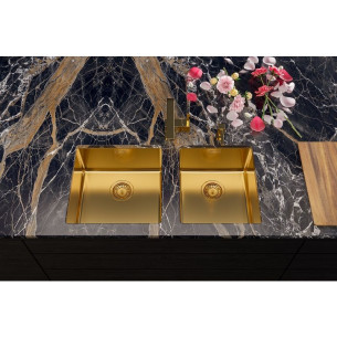 Alveus Kombino50 Kitchen Sink Bronze Monarch Undermount 1.0 Bowl 1122674N 2