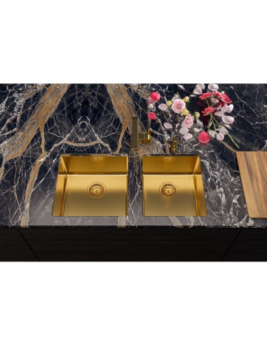 Alveus Kombino50 Kitchen Sink Bronze Monarch Undermount 1.0 Bowl 1122674N