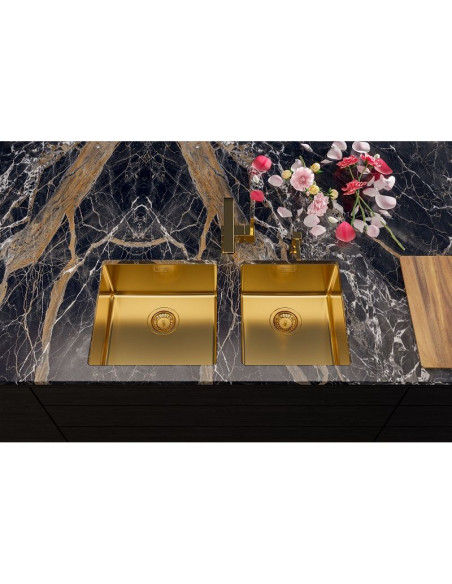 Alveus Kombino50 Kitchen Sink Bronze Monarch Undermount 1.0 Bowl 1122674N