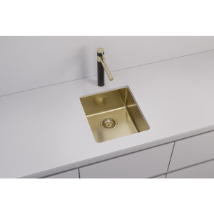 Alveus Kombino20 Kitchen Sink Gold Monarch Undermount 1.0 Bowl 1124283N 2