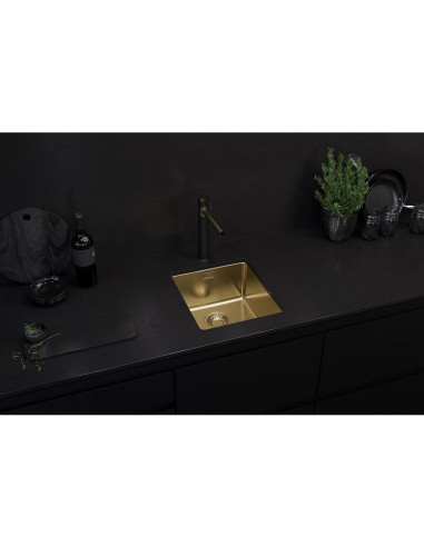 Alveus Kombino20 Kitchen Sink Gold Monarch Undermount 1.0 Bowl 1124283N