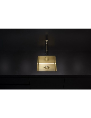 Alveus Kombino20 Kitchen Sink Gold Monarch Undermount 1.0 Bowl 1124283N