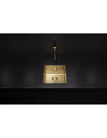Alveus Kombino20 Kitchen Sink Gold Monarch Undermount 1.0 Bowl 1124283N