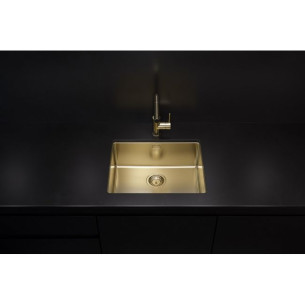 Alveus Kombino50 Gold Kitchen Sink Monarch Undermount 1.0 Bowl 1120361N 2