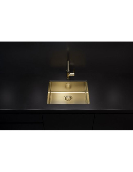 Alveus Kombino50 Gold Kitchen Sink Monarch Undermount 1.0 Bowl 1120361N
