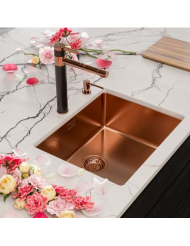 Alveus Kombino50 Kitchen Sink Copper Monarch Undermount 1.0 Bowl 1120381N