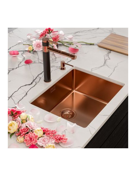 Alveus Kombino50 Kitchen Sink Copper Monarch Undermount 1.0 Bowl 1120381N
