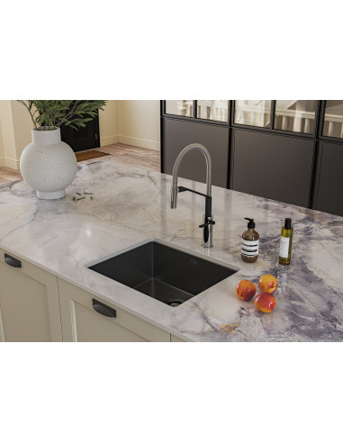 Alveus Kombino50 Anthracite Kitchen Sink Monarch Undermount 1.0 Bowl 1122673N