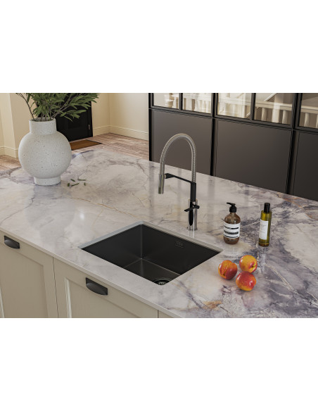 Alveus Kombino50 Anthracite Kitchen Sink Monarch Undermount 1.0 Bowl 1122673N