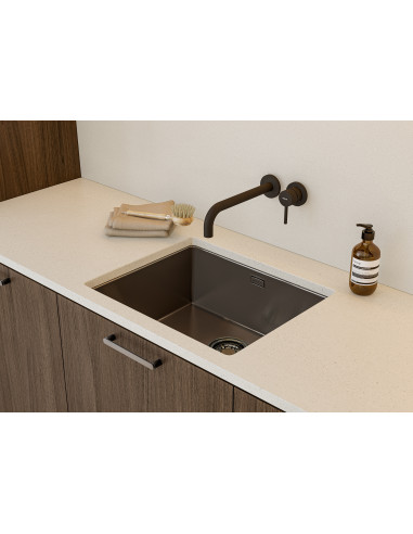 Alveus Kombino50 Anthracite Kitchen Sink Monarch Undermount 1.0 Bowl 1122673N