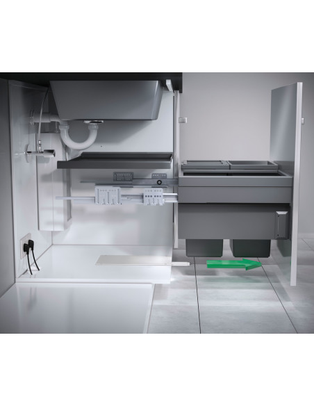 Hailo Electronic Door Opener Libero® 3.0 Fascia Fix Waste Bins 3697-301