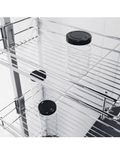 300mm Vauth Sagel Larder Tall Kitchen Pull Out Studio 1200-1450mm Wire 54717812 2