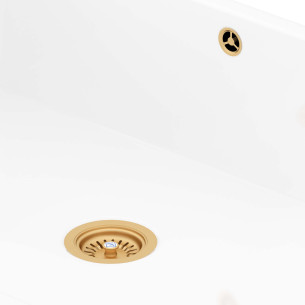 90mm Shaws Waste Antique Bronze Kitchen Sink Plug Ceramic Strainer FT2900028 2