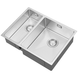 HEXDUO10 180/340U BBR Kitchen Sink Stainless Steel 1.0 Hexagonal 1810 Company HD/1834/U10/S/223