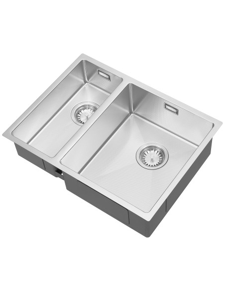 HEXDUO10 180/340U BBR Kitchen Sink Stainless Steel 1.0 Hexagonal 1810 Company HD/1834/U10/S/223