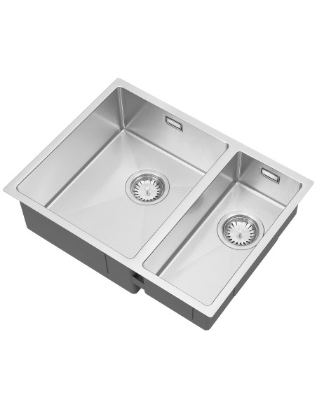 HEXDUO10 340/180U BBL Stainless Steel Kitchen Sink 1.0 Hexagonal 1810 Company HD/3418/U10/S/224