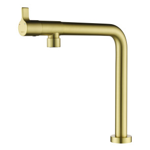 Tramonto Brushed Brass Kitchen Tap 1810 Company Top Lever Non/Knurled TRA/08/BGB 2