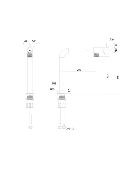 Tramonto Copper Kitchen Tap 1810 Company Top Lever Non/Knurled SALE
