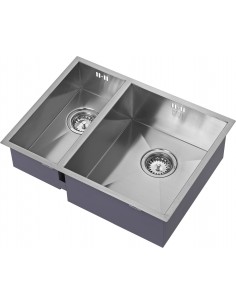 ZENDUO 180/340U Kitchen Sink BBR 1.2mm Stainless 1.5 1810 Company ZD/1834/U/S/BBR/024