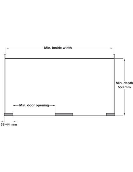 1000mm VS Cor Flex Premea White Kitchen Corner Manual Vauth Sagel 54829234