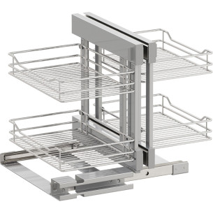 900mm VS COR Flex Chrome Linear Kitchen Corner Vauth Sagel 450mm Door 54829753 2