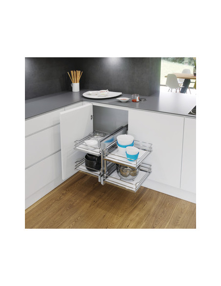 900mm VS COR Flex Premea White Kitchen Corner Vauth Sagel Pull Out  54829233