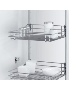 500mm VS Tal Gate Larder Kitchen Swing Out Silver Wire 1900-2140mm 54958934 2