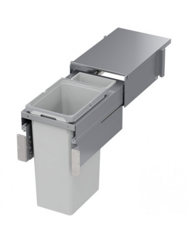 300mm Waste Bin Vauth-Sagel Envi Space XX Pro Grey 33L 515 Depth 50344500