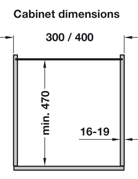 300mm Vauth-Sagel Larder Premea Grey Kitchen Tall 1900-2140 Pull-Out 54749605