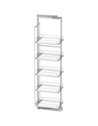 300mm Kitchen Larder Premea White Tall VS 1900-2140 Pull Out Storage 300PREMW