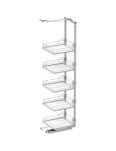 600mm VS Tal Gate Premea White Larder 1900-2140mm Swing Out Vauth Sagel
