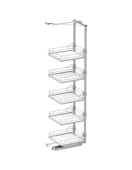600mm VS Tal Gate Premea White Larder 1900-2140mm Swing Out Vauth Sagel