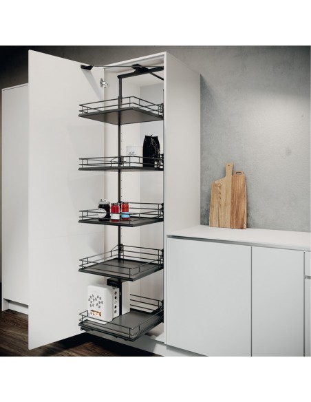 600mm VS Tal Gate Kitchen Swing Out Larder Premea Lava 1900-2140mm 54957014